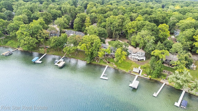 7025 Dandison Blvd, West Bloomfield, MI 48324 - aerial view of a large body of water