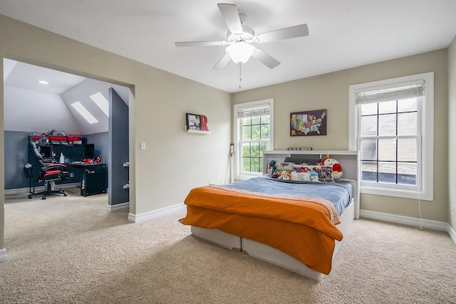 6577 Heron Ct, Ann Arbor, MI 48103 - bedroom with carpet floors, a desk, and ceiling fan
