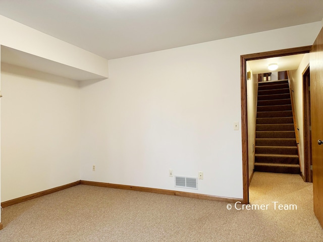 4074 Grandview Ter SW, Grandville, MI 49418 - finished basement featuring light colored carpet and stairs
