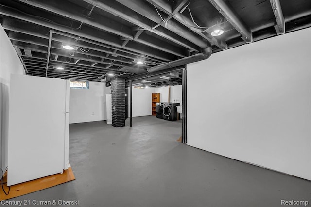 1678 Merrill Ave, Lincoln Park, MI 48146 - basement featuring separate washer and dryer