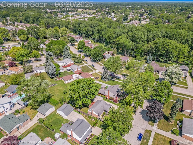 12141 Danforth Dr, Sterling Heights, MI 48312 - aerial overview of property's location with nearby suburban area