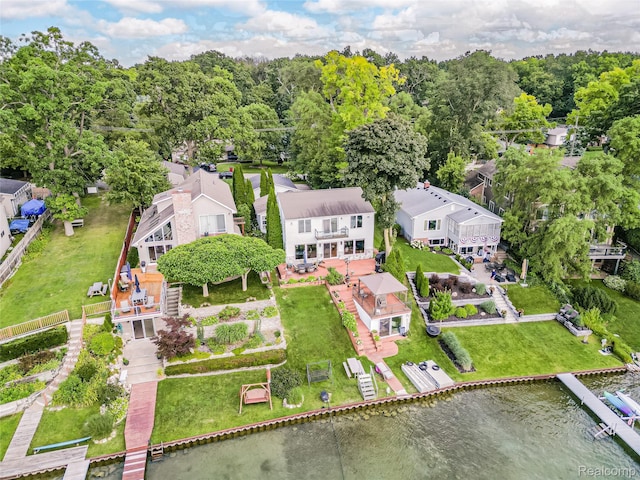 7660 Barnsbury Dr, West Bloomfield, MI 48324 - bird's eye view of a large body of water