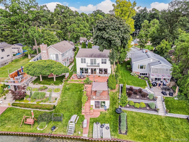 7660 Barnsbury Dr, West Bloomfield, MI 48324 - aerial view