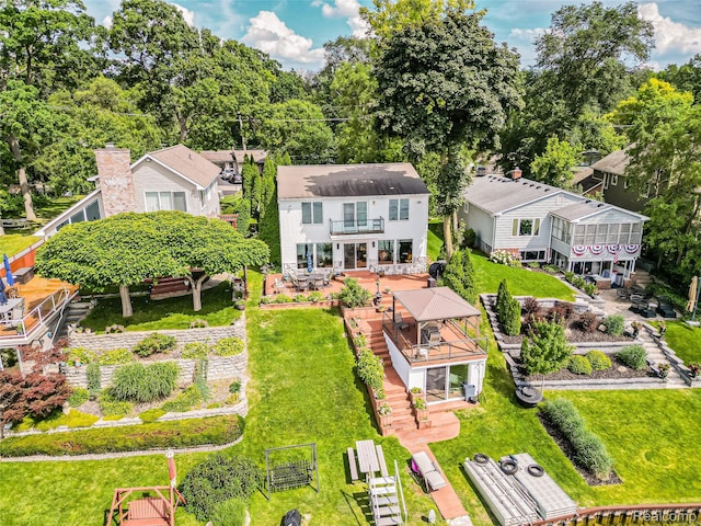 7660 Barnsbury Dr, West Bloomfield, MI 48324 - view from above of property