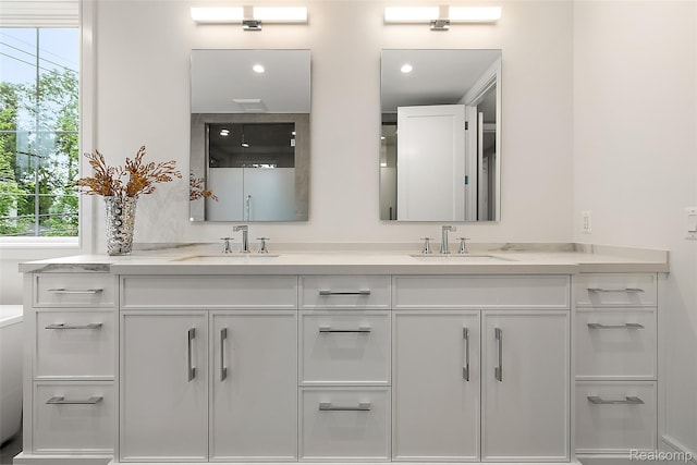 345 Kimberly St, Birmingham, MI 48009 - bathroom featuring double vanity and healthy amount of natural light