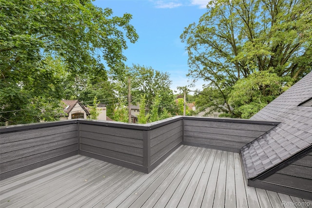 345 Kimberly St, Birmingham, MI 48009 - wooden deck featuring view of wooded area