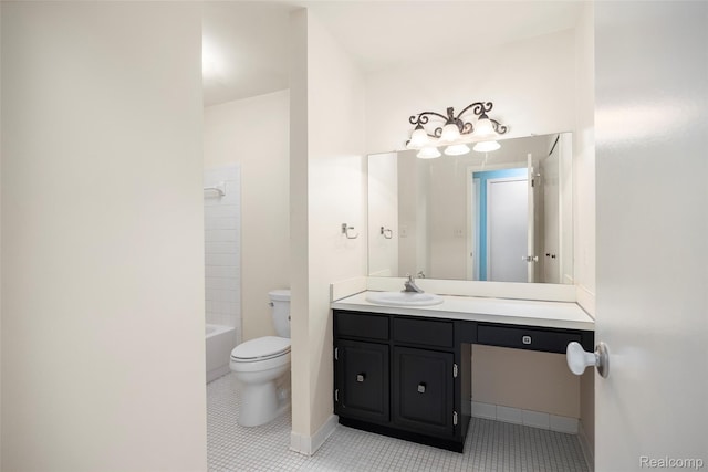 42309 Woodward Ave Unit S1-7, Bloomfield Hills, MI 48304 - bathroom with vanity, tile patterned flooring, and shower / tub combination