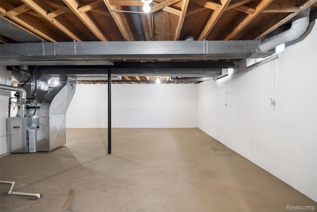42309 Woodward Ave Unit S1-7, Bloomfield Hills, MI 48304 - unfinished basement featuring heating unit