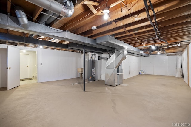 42309 Woodward Ave Unit S1-7, Bloomfield Hills, MI 48304 - unfinished basement with heating unit and water heater