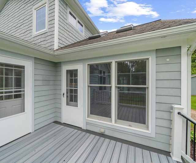 4641 Wylie Rd, Dexter, MI 48130 - view of wooden deck