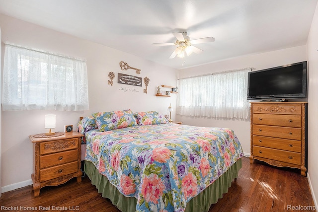 35221 Weideman St, Clinton Township, MI 48035 - bedroom featuring wood finished floors and ceiling fan