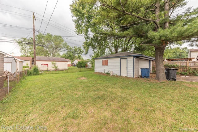 31121 Avondale St, Westland, MI 48186 - fenced backyard with an outdoor structure