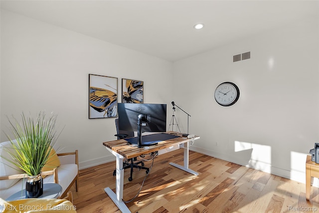 4260 Kent Rd, Royal Oak, MI 48073 - office with light wood-style floors and recessed lighting
