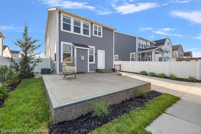4260 Kent Rd, Royal Oak, MI 48073 - rear view of property featuring a patio, a fenced backyard, and a residential view
