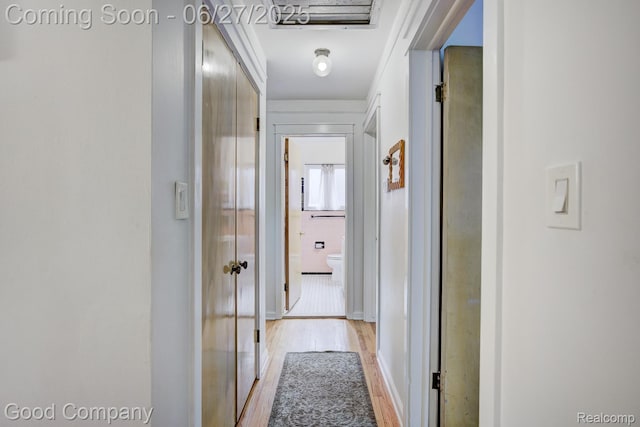 24745 Ross Dr, Redford, MI 48239 - corridor with light wood-type flooring