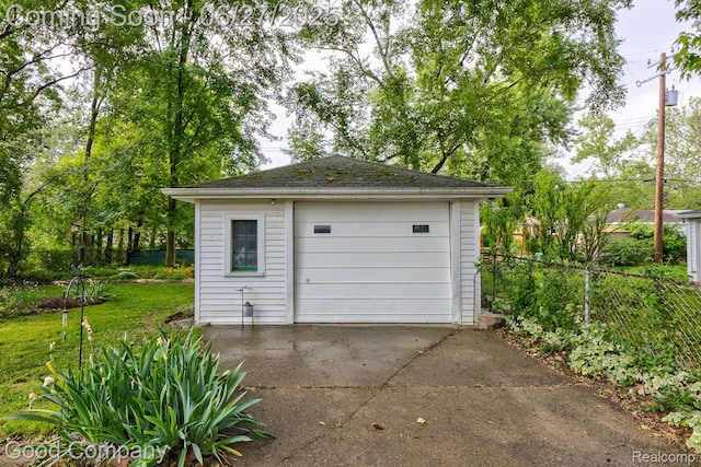 24745 Ross Dr, Redford, MI 48239 - detached garage featuring concrete driveway