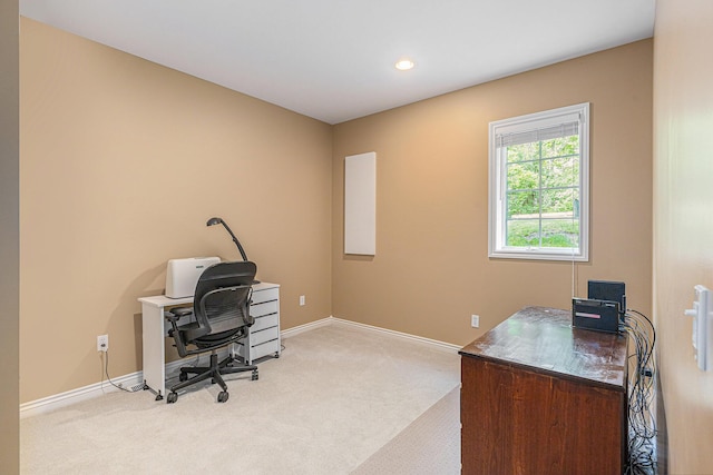 10310 E Rivershore Dr SE, Alto, MI 49302 - office area with carpet and recessed lighting