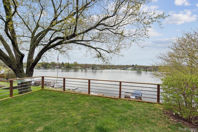 9669 Norman Rd, Clarkston, MI 48348 - view of yard featuring a water view