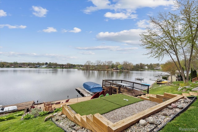 9669 Norman Rd, Clarkston, MI 48348 - dock area featuring a water view