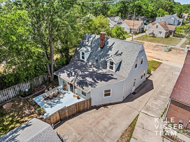 1624 Boston St SE, Grand Rapids, MI 49506 - aerial view of residential area with a tree filled landscape