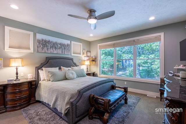 3440 Monterey Hills Dr NE, Grand Rapids, MI 49525 - bedroom featuring carpet, recessed lighting, and a ceiling fan