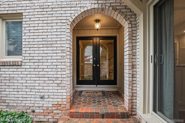 1337 Knollcrest Cir, Bloomfield Hills, MI 48304 - property entrance with french doors and brick siding