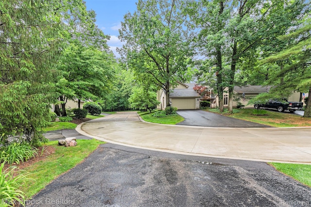 1337 Knollcrest Cir, Bloomfield Hills, MI 48304 - view of property hidden behind natural elements with a garage and driveway