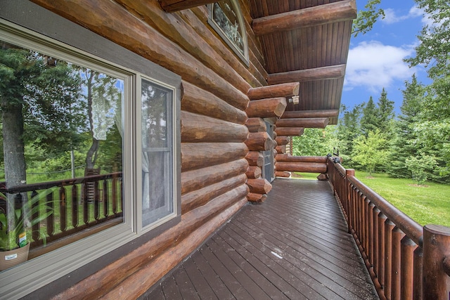 12170 Riethmiller Rd, Grass Lake, MI 49240 - wooden terrace featuring a lawn