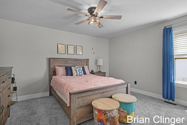 3293 Creek Ridge Dr, Hudsonville, MI 49426 - carpeted bedroom featuring baseboards and a ceiling fan