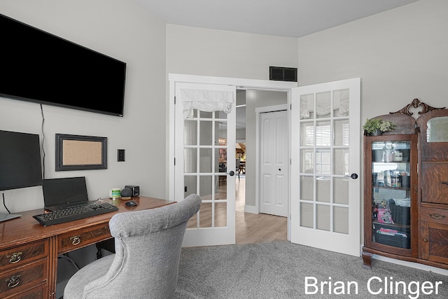 3293 Creek Ridge Dr, Hudsonville, MI 49426 - carpeted office space featuring french doors