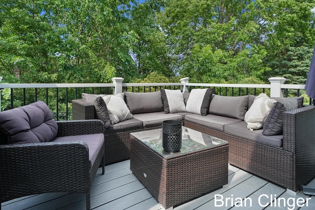 3293 Creek Ridge Dr, Hudsonville, MI 49426 - deck featuring an outdoor living space