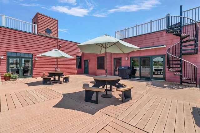 333 State St Unit 5, Saint Joseph, MI 49085 - deck featuring stairway