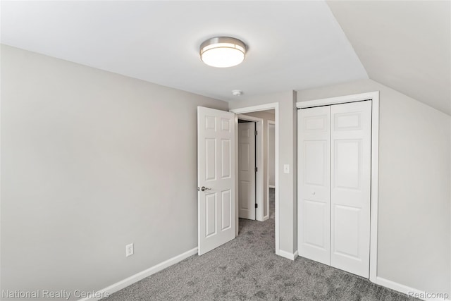 7220 Dodge Ave, Warren, MI 48091 - unfurnished bedroom with carpet, a closet, and lofted ceiling