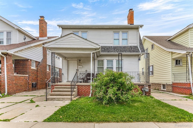6842 Jonathon St, Dearborn, MI 48126 - view of front of home featuring a porch