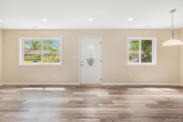 27336 Alger Blvd, Bloomfield Hills, MI 48071 - foyer entrance featuring wood finished floors and recessed lighting