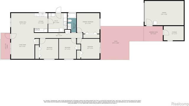 27336 Alger Blvd, Bloomfield Hills, MI 48071 - view of floor plan / room layout