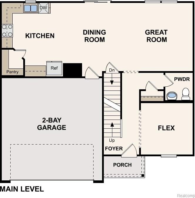 15455 Wesley St, Southgate, MI 48195 - view of floor plan / room layout
