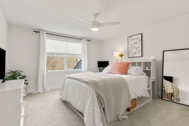 3078 N Spurway Dr, Ann Arbor, MI 48105 - bedroom with carpet flooring and ceiling fan