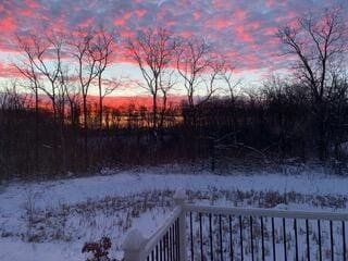 3078 N Spurway Dr, Ann Arbor, MI 48105 - view of yard at dusk