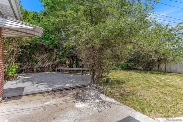 23621 Joy Rd, Redford, MI 48127 - view of yard featuring a deck