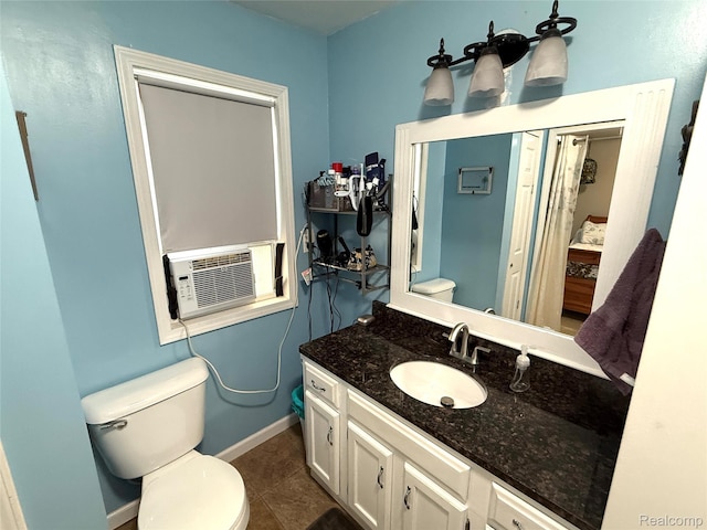 35717 Columbia Ave, Westland, MI 48186 - bathroom featuring vanity, tile patterned floors, and cooling unit