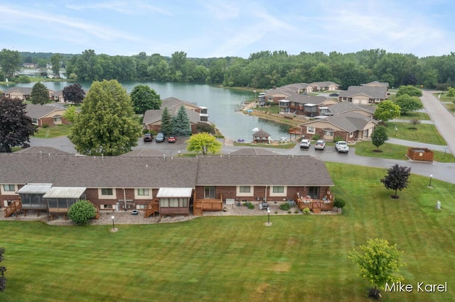 666 Waterview Ct SW, Grandville, MI 49418 - aerial perspective of suburban area with a nearby body of water