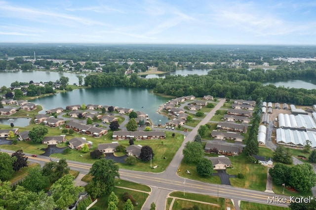666 Waterview Ct SW, Grandville, MI 49418 - aerial perspective of suburban area featuring a large body of water