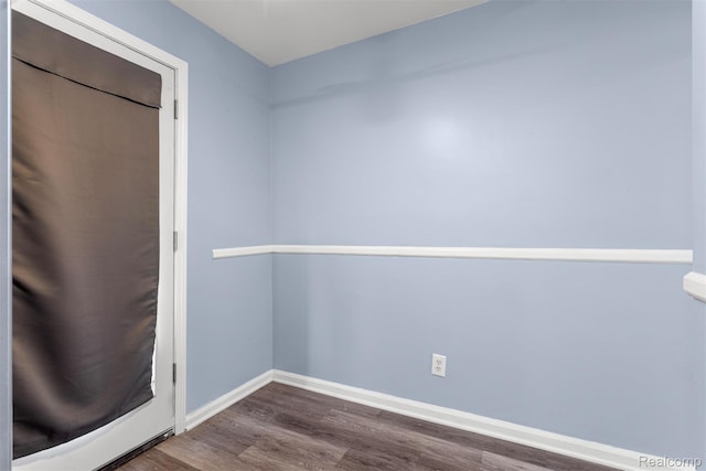 16629 Hubbell St, Garden City, MI 48235 - unfurnished bedroom with wood finished floors and baseboards