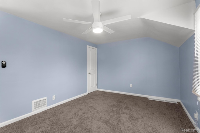 16629 Hubbell St, Garden City, MI 48235 - bonus room with a ceiling fan, carpet floors, and vaulted ceiling