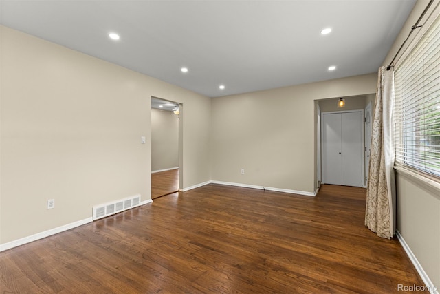 7420 Colonial St, Dearborn Heights, MI 48127 - unfurnished room featuring wood finished floors and recessed lighting