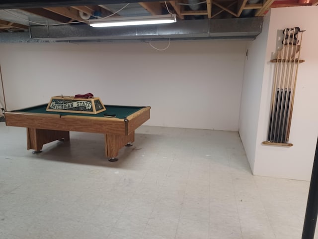 46817 Barbara Dr, Macomb, MI 48044 - playroom featuring tile patterned floors and billiards