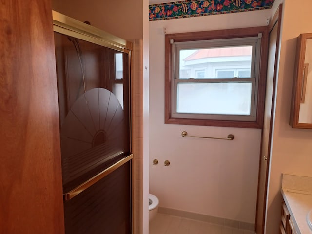 46817 Barbara Dr, Macomb, MI 48044 - full bathroom featuring vanity and a shower with shower door