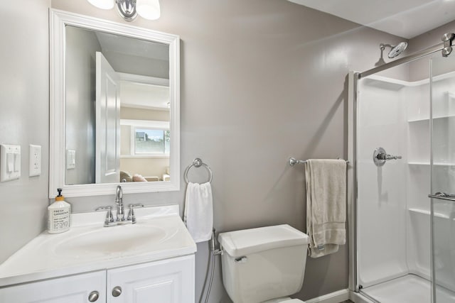 3320 Bluett Dr, Ann Arbor, MI 48105 - bathroom featuring a shower stall and vanity