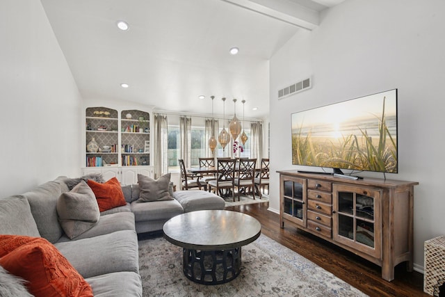 3320 Bluett Dr, Ann Arbor, MI 48105 - living room featuring wood finished floors and recessed lighting